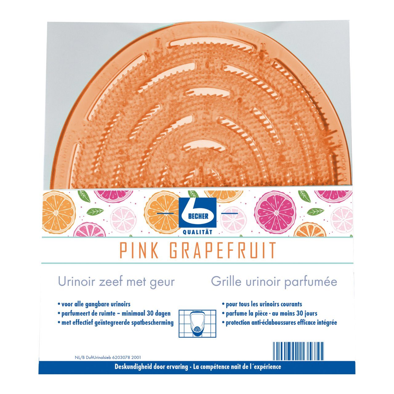 Urinoirzeef met geur pink grapefruit