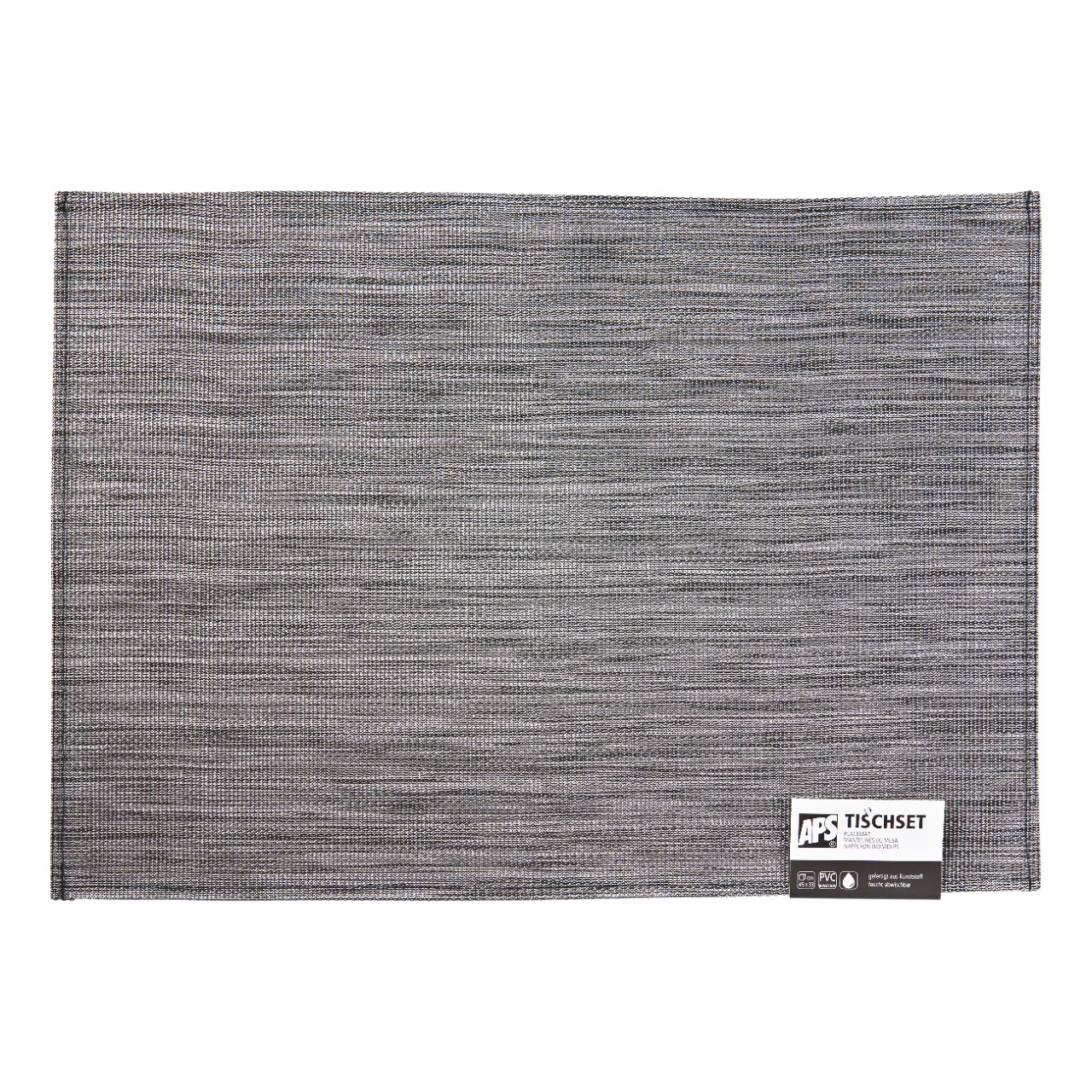 Placemat 45 x 33 cm, grijs-zwart