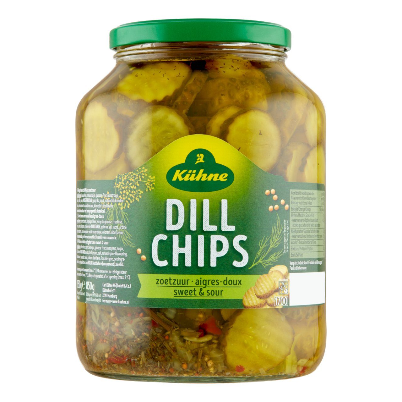 Dill chips zoetzuur