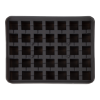 Ijsblokjesvorm silicone kubus met deksel 2 x 2 cm, zwart