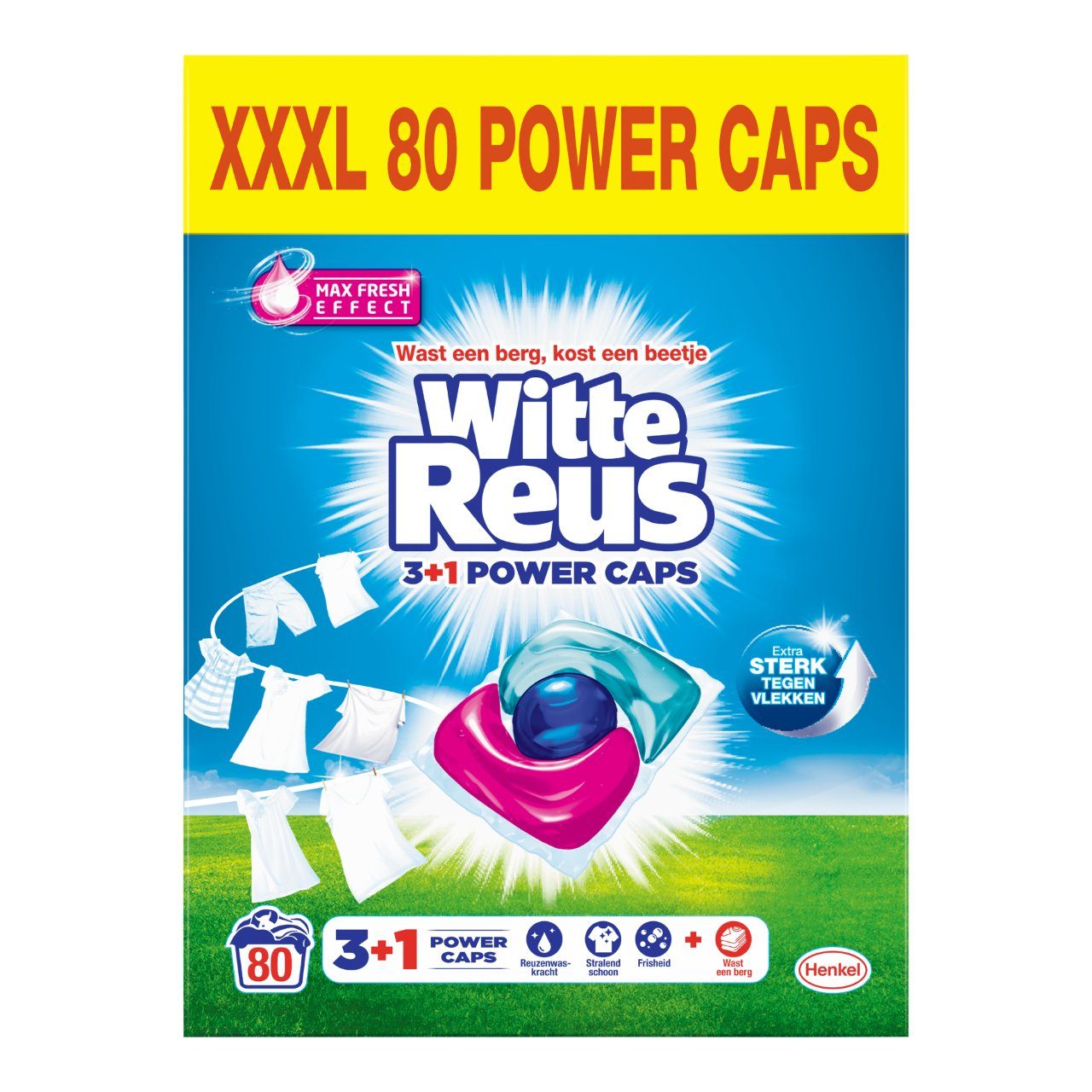 Wit 3+1 power caps- 2x40 stuks