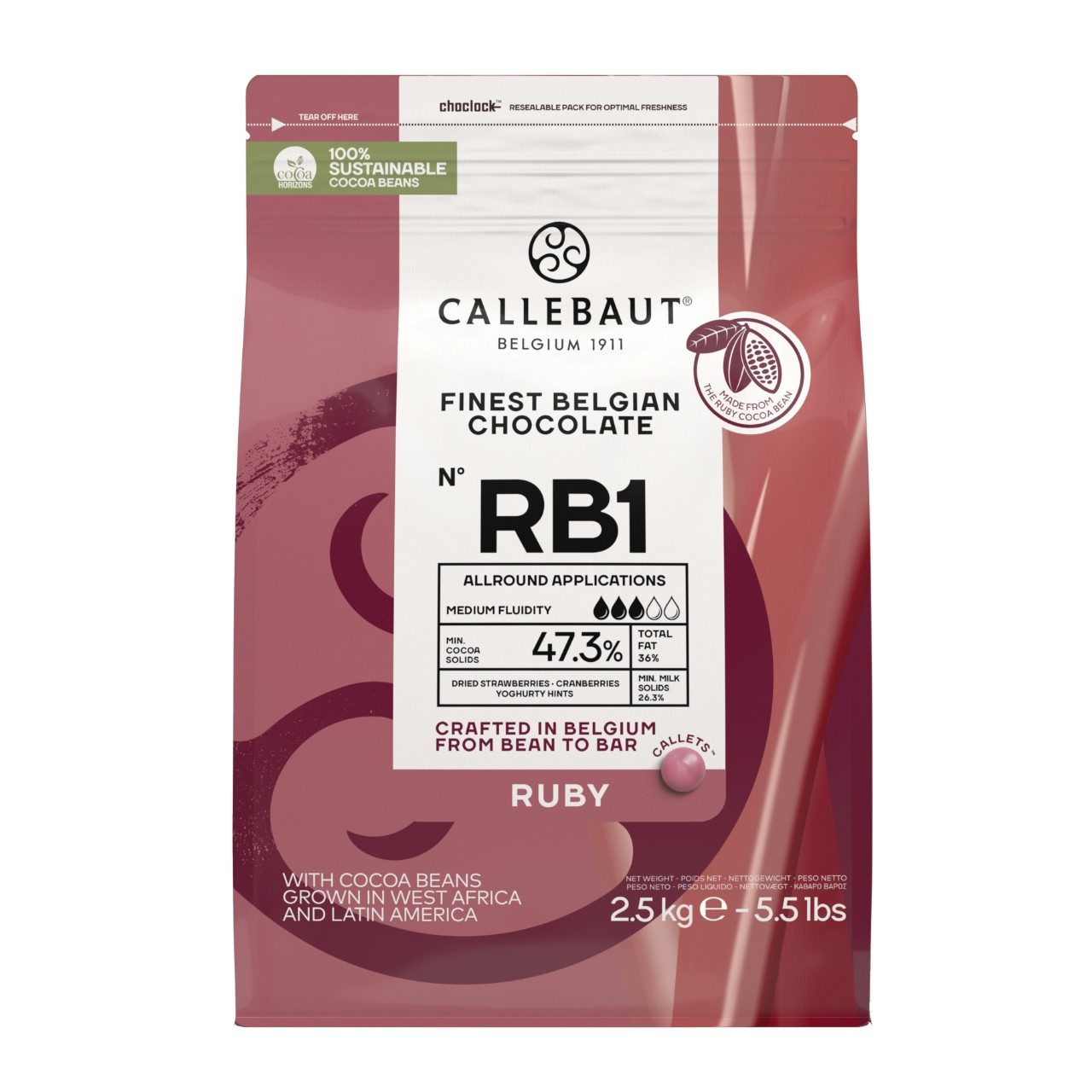 Chocolade callets ruby