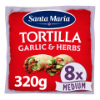 Tortilla garlic herbs medium