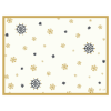 Placemat snowflake 30 x 40 cm, zwart