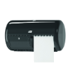 Dispenser toiletpapier T4 kunststof, zwart