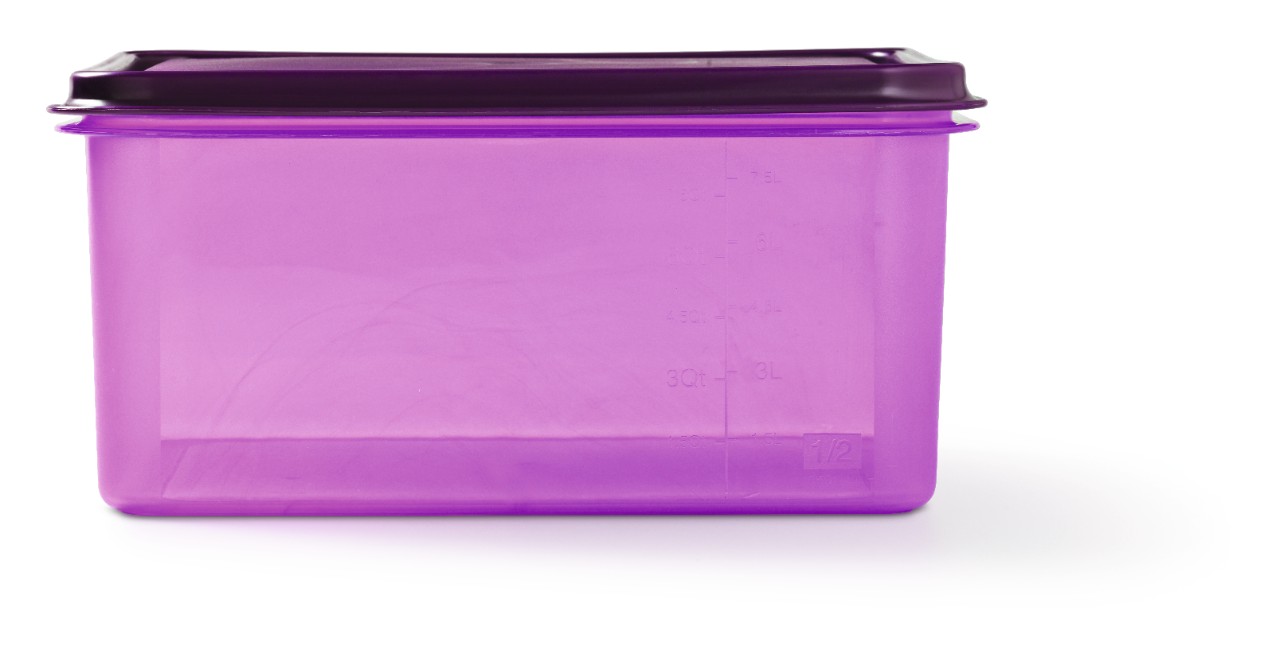 Food container 1/2 gastronorm paars 10 liter, 32.5 x 26.5 x 15 cm