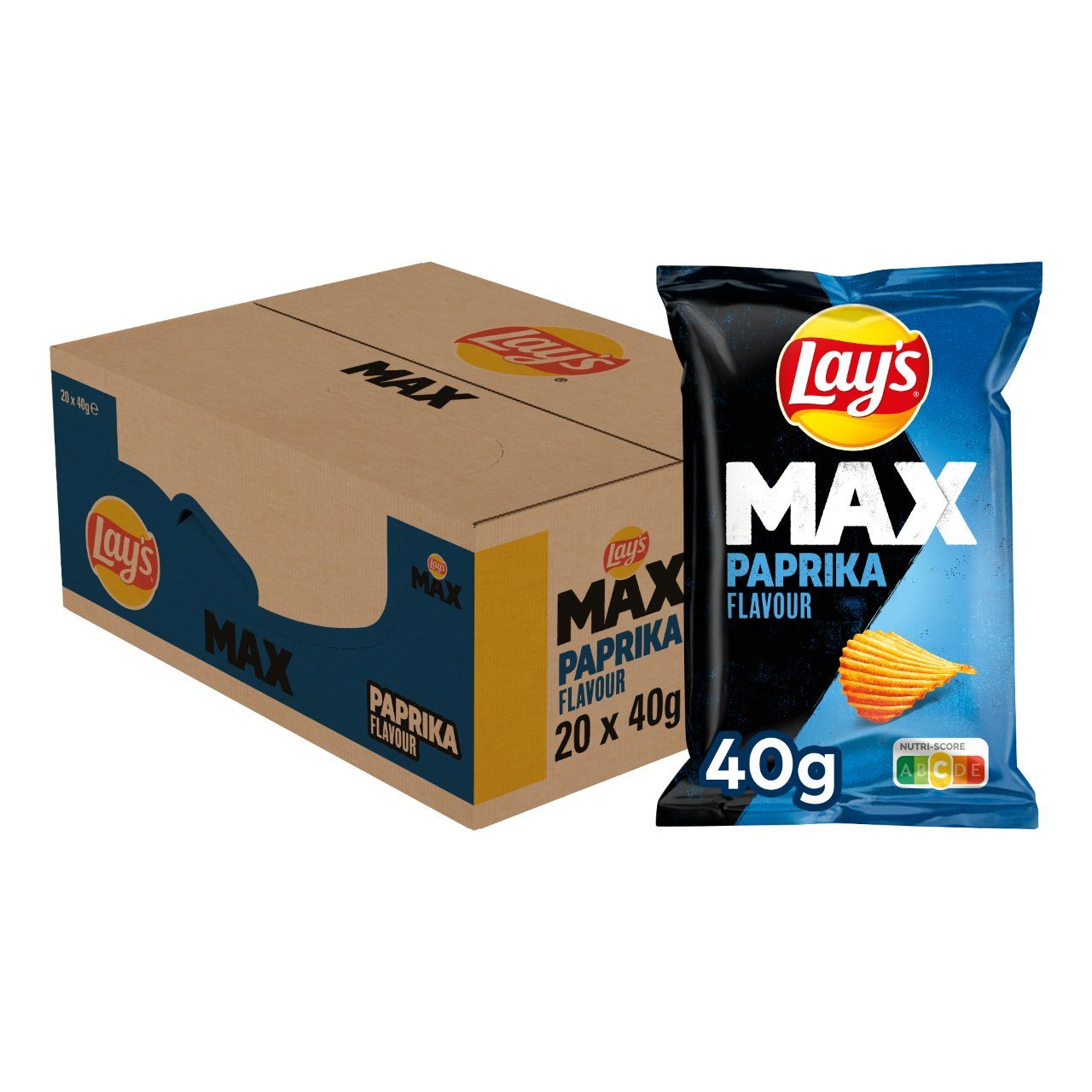 Max paprika ribbel chips