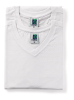 T-shirt korte mouw met v-hals maat S, wit