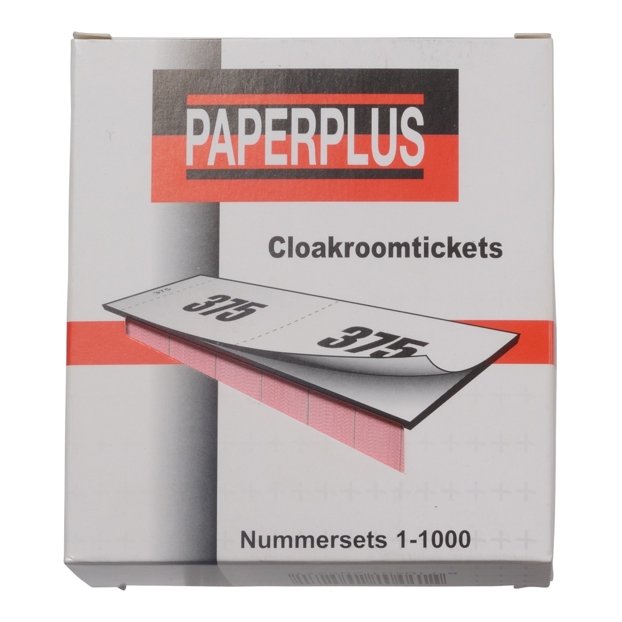Cloakroomtickets nummersets 1-1000