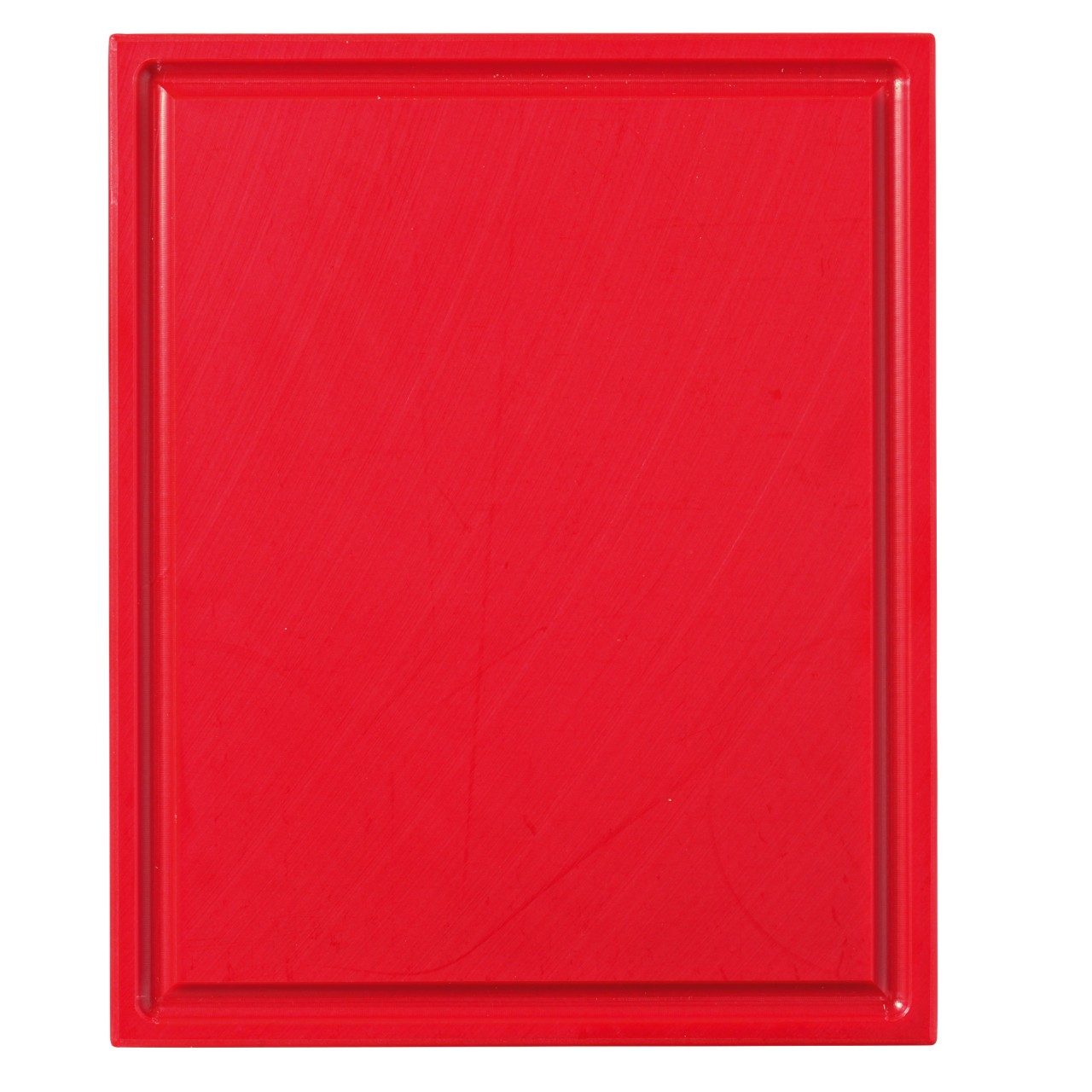 Snijplank met sapgeul, 1/2 GN rood, 325 x 265 x 15 mm