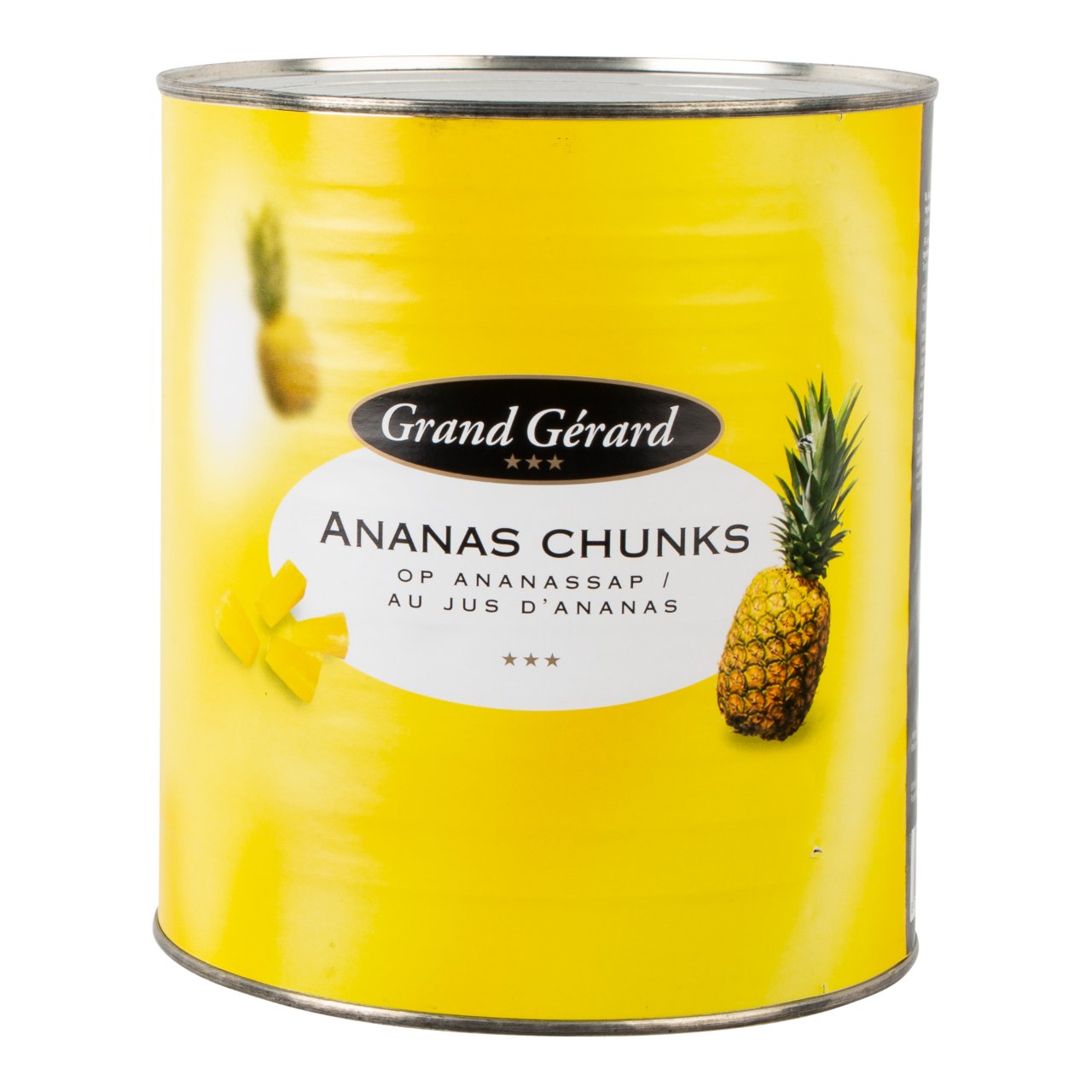 Ananas chunks op ananassap