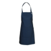 Verstelbare halterschort met zak 80 cm lang twintone blauwe denim
