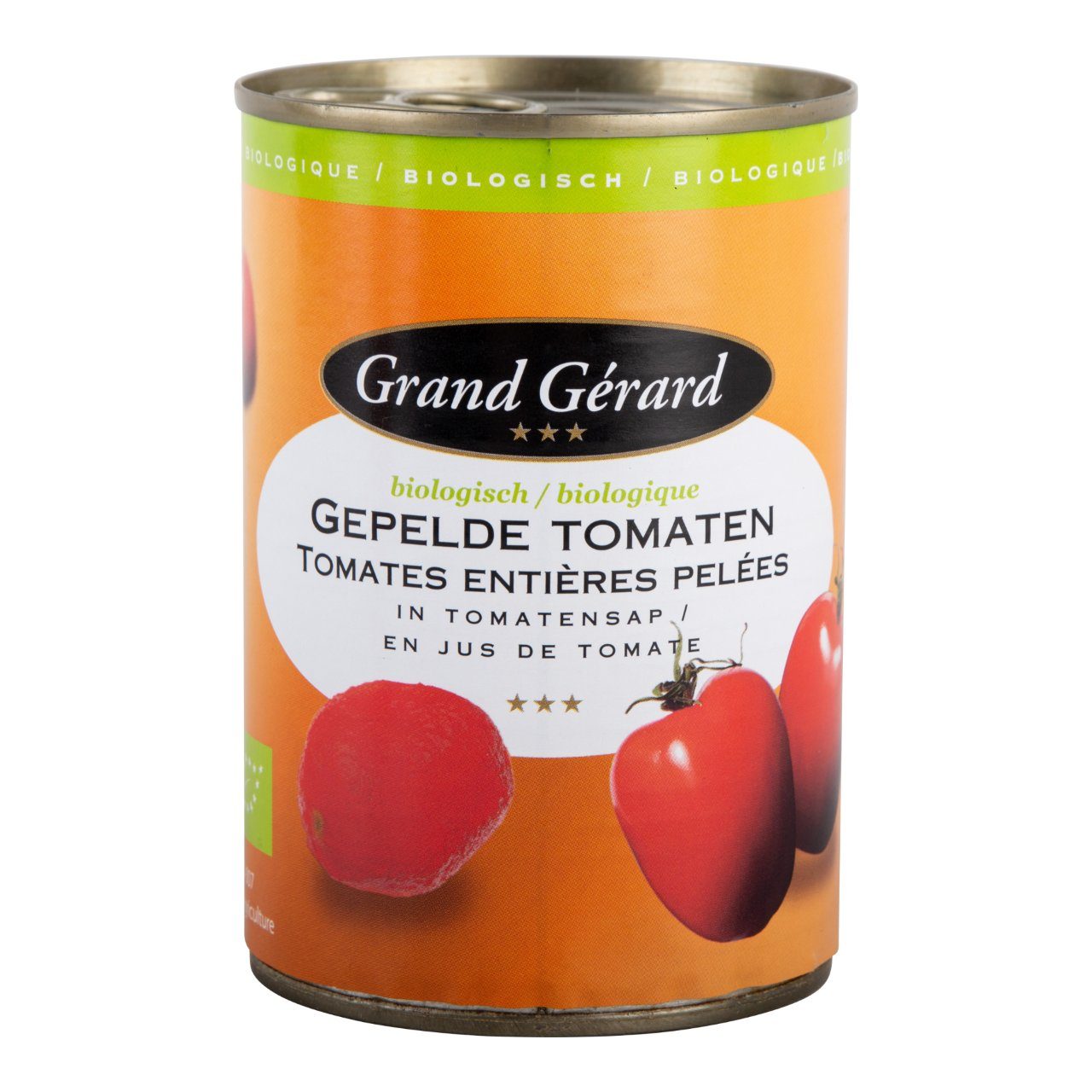 Biologische gepelde tomaten