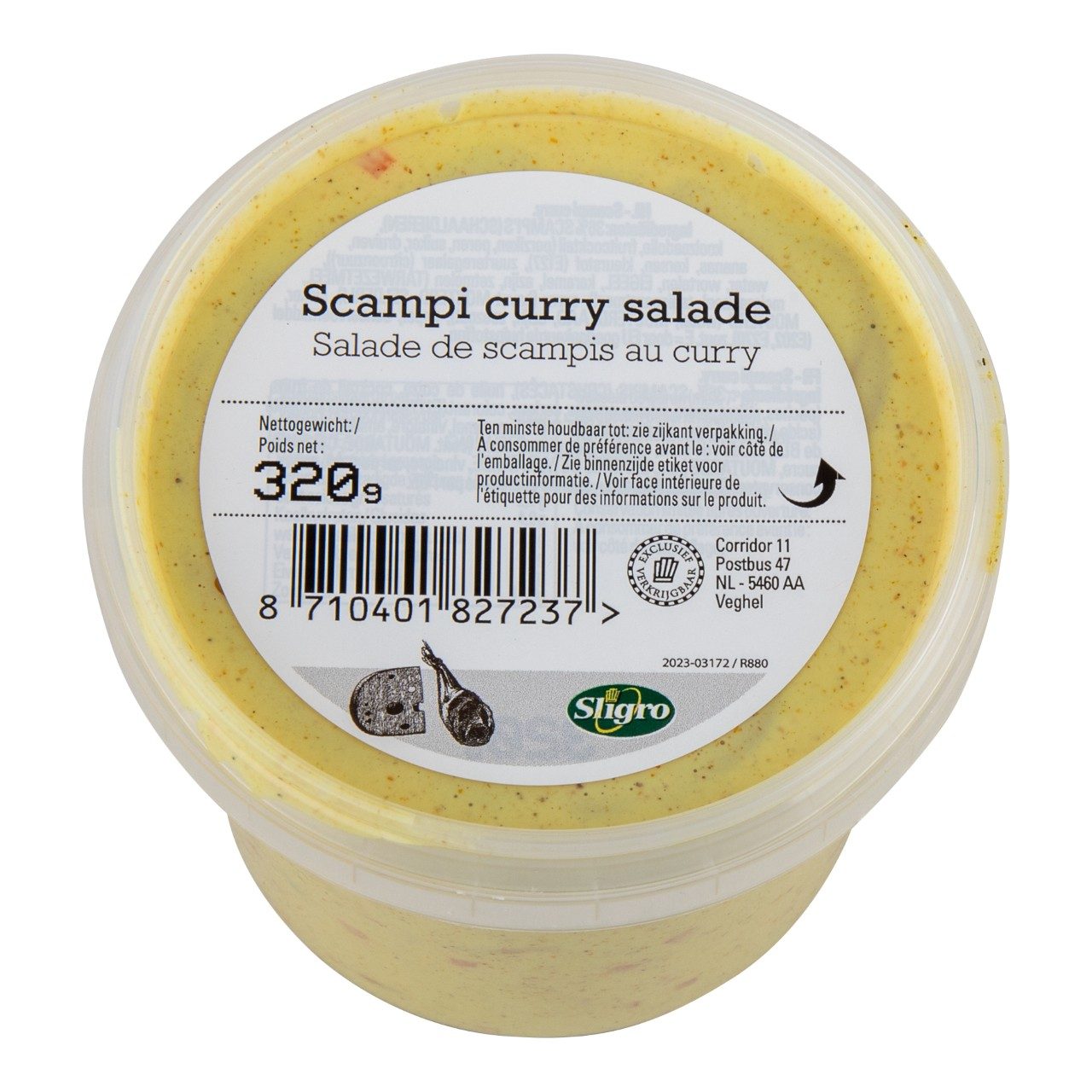 Sligro Scampi Curry salade