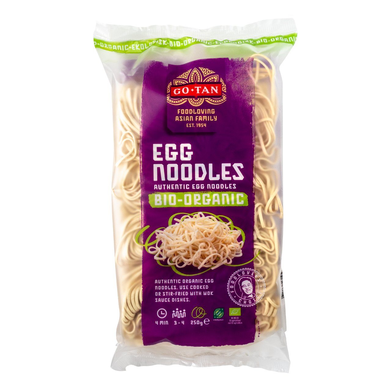 Egg noodles bio-organic, BIO
