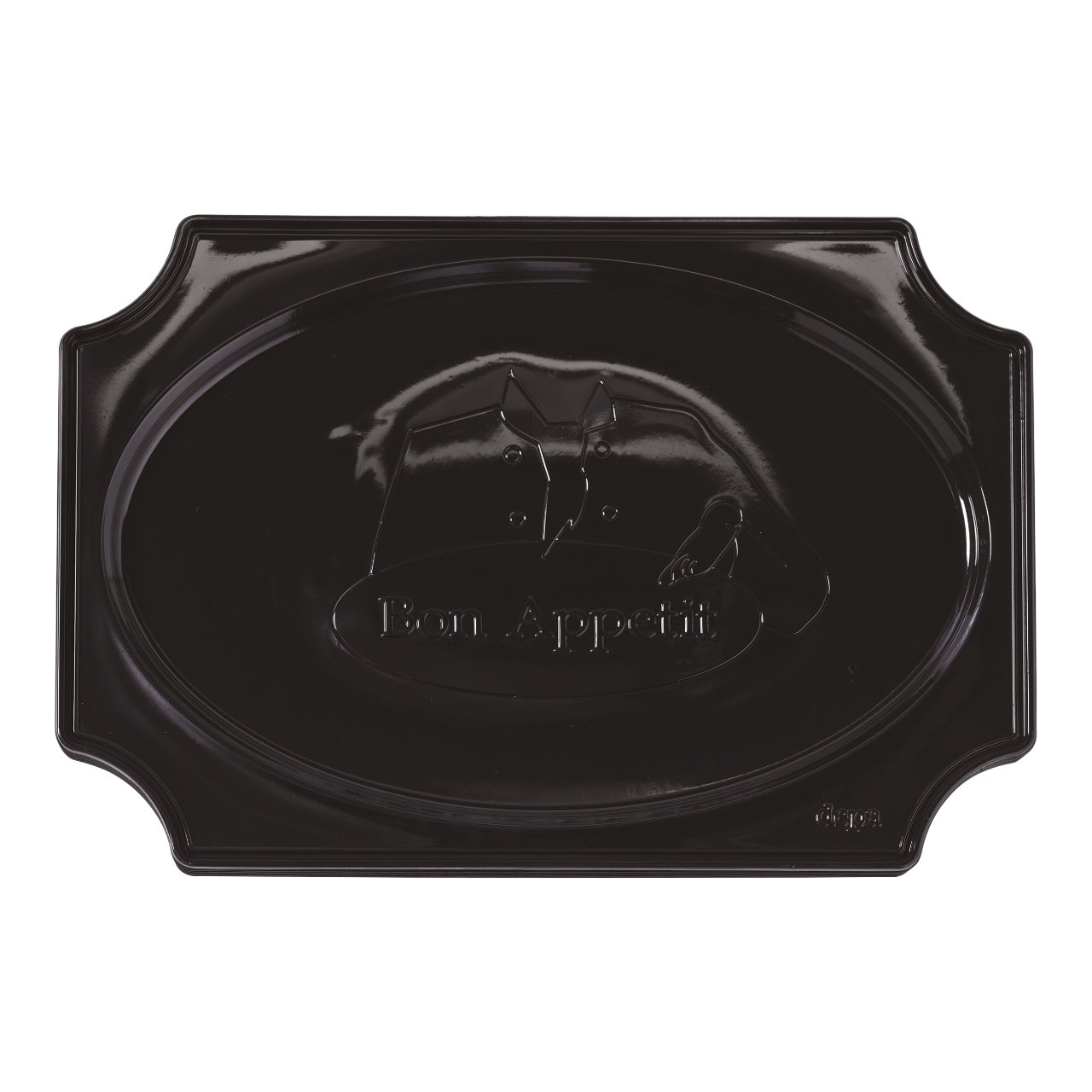 Bon Appetit cateringschaal zwart/45 cm