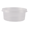 Cup en deksel, transparant, rond 350 ml