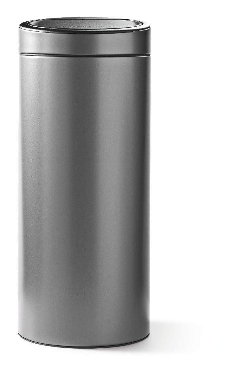 pastel Kapper uit Brabantia Afvalemmer Touch Bin 30 L, platinum Per stuk | dekweker.nl