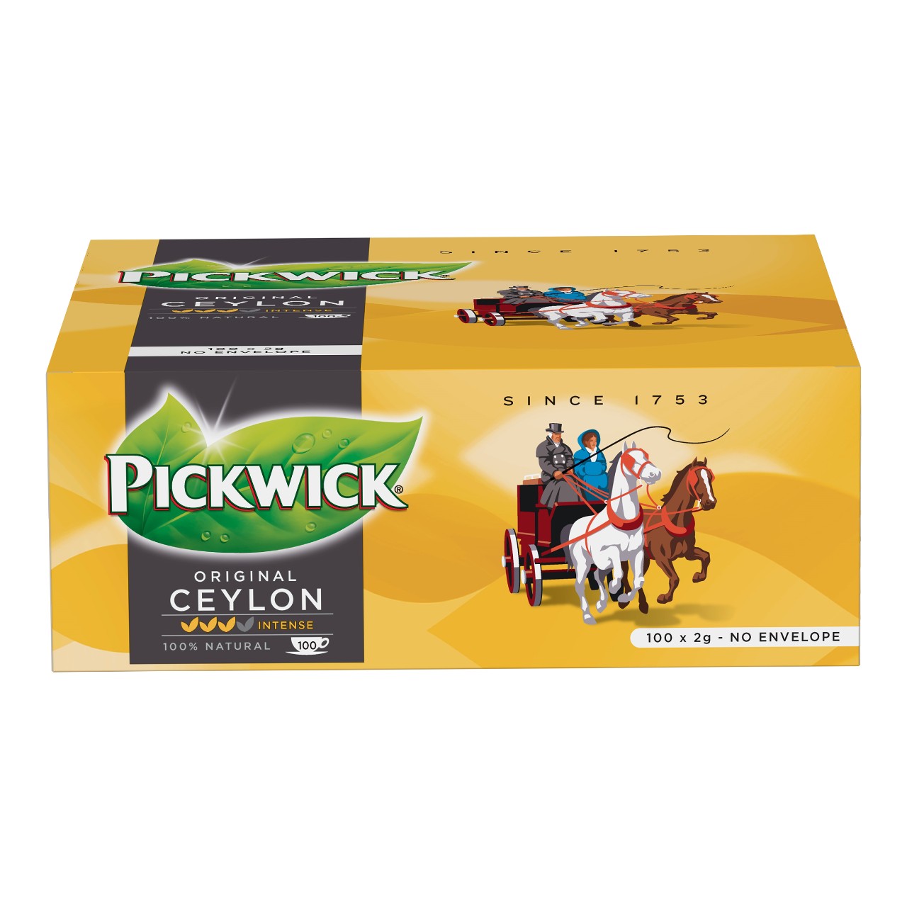 chocola Daarbij indruk Pickwick Theezakjes Ceylon Pak 200 gram | dekweker.nl