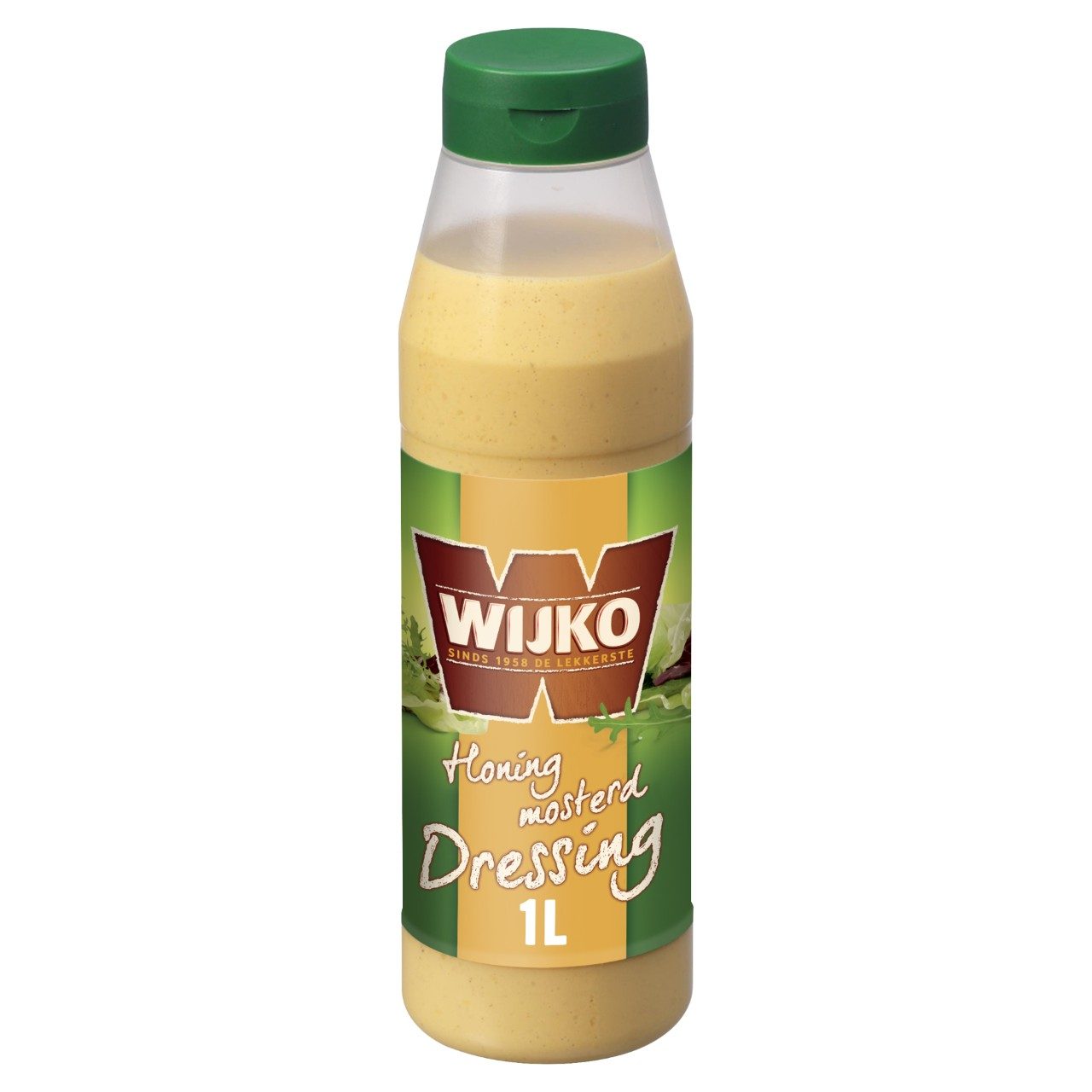 pin Pakistan Discrepantie Wijko Dressing honing mosterd Fles 1 liter | dekweker.nl