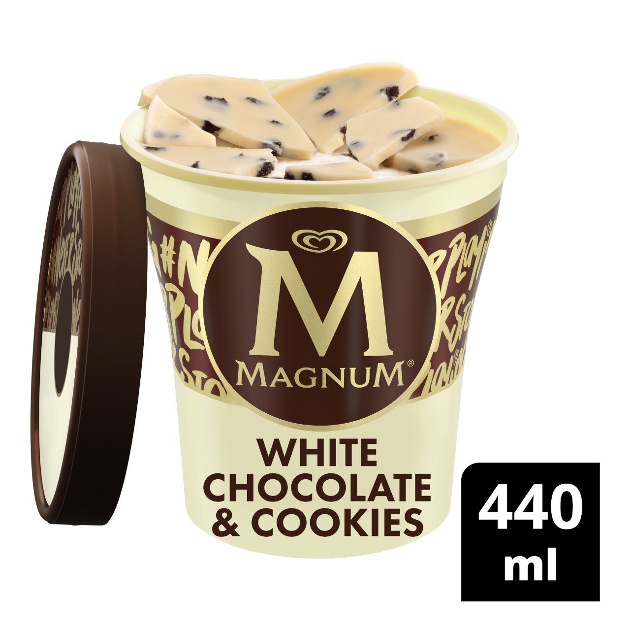 Witte chocolade koek ijs 440ML