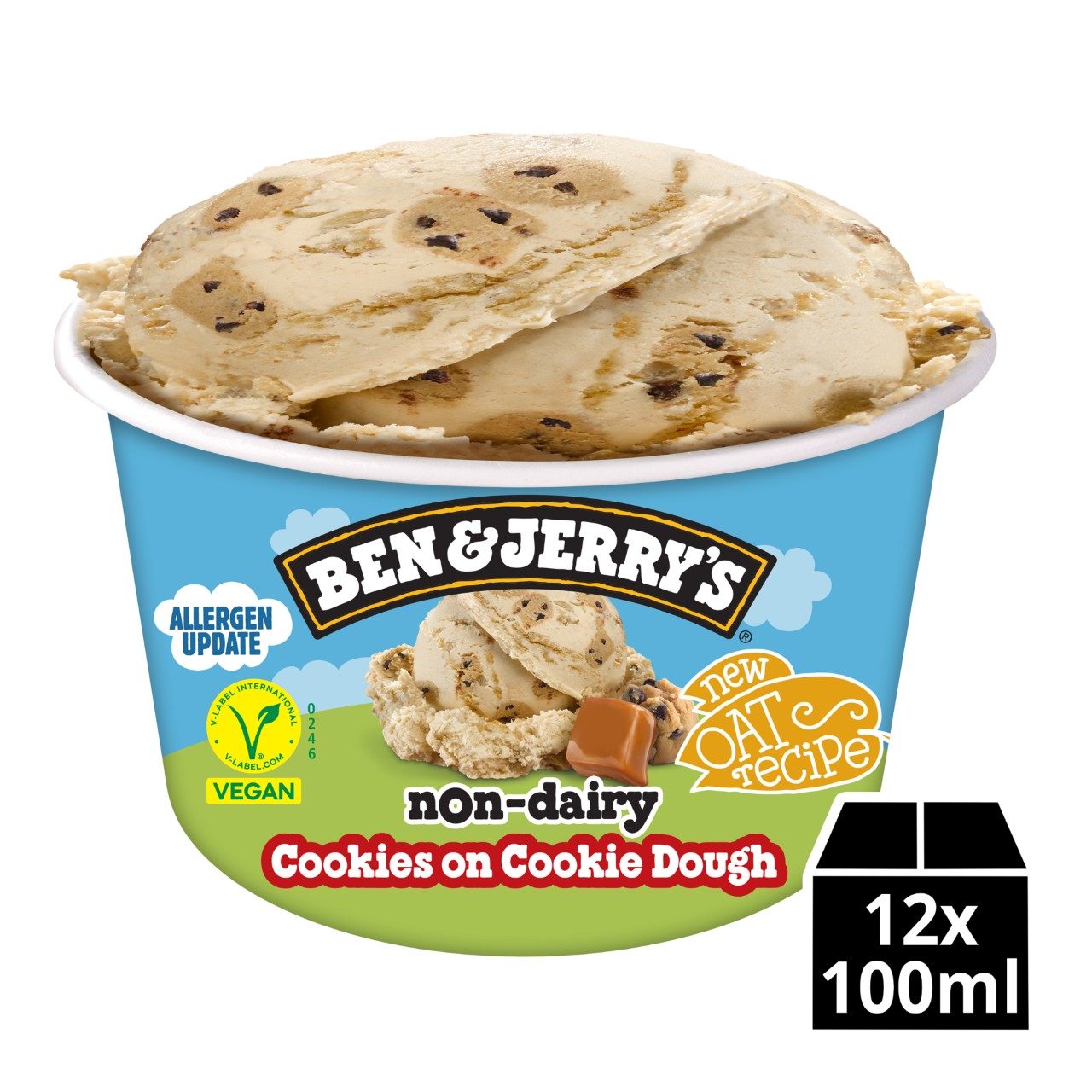 Cookies on cookie dough non dairy