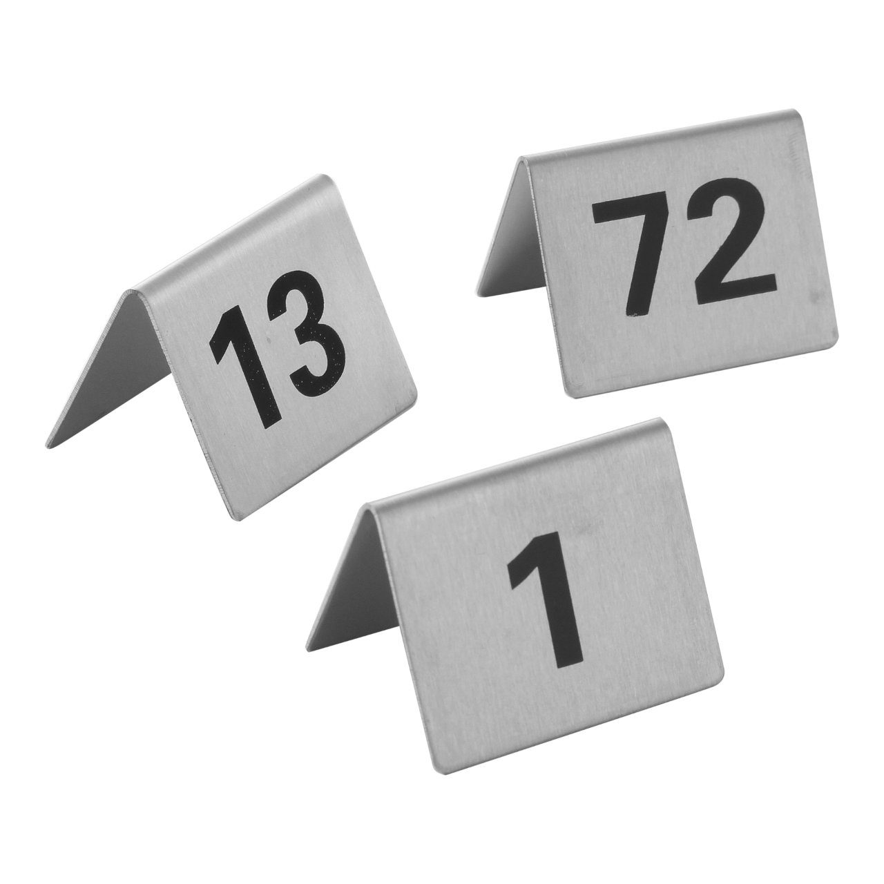 Tafelnummers no. 13-24 RVS