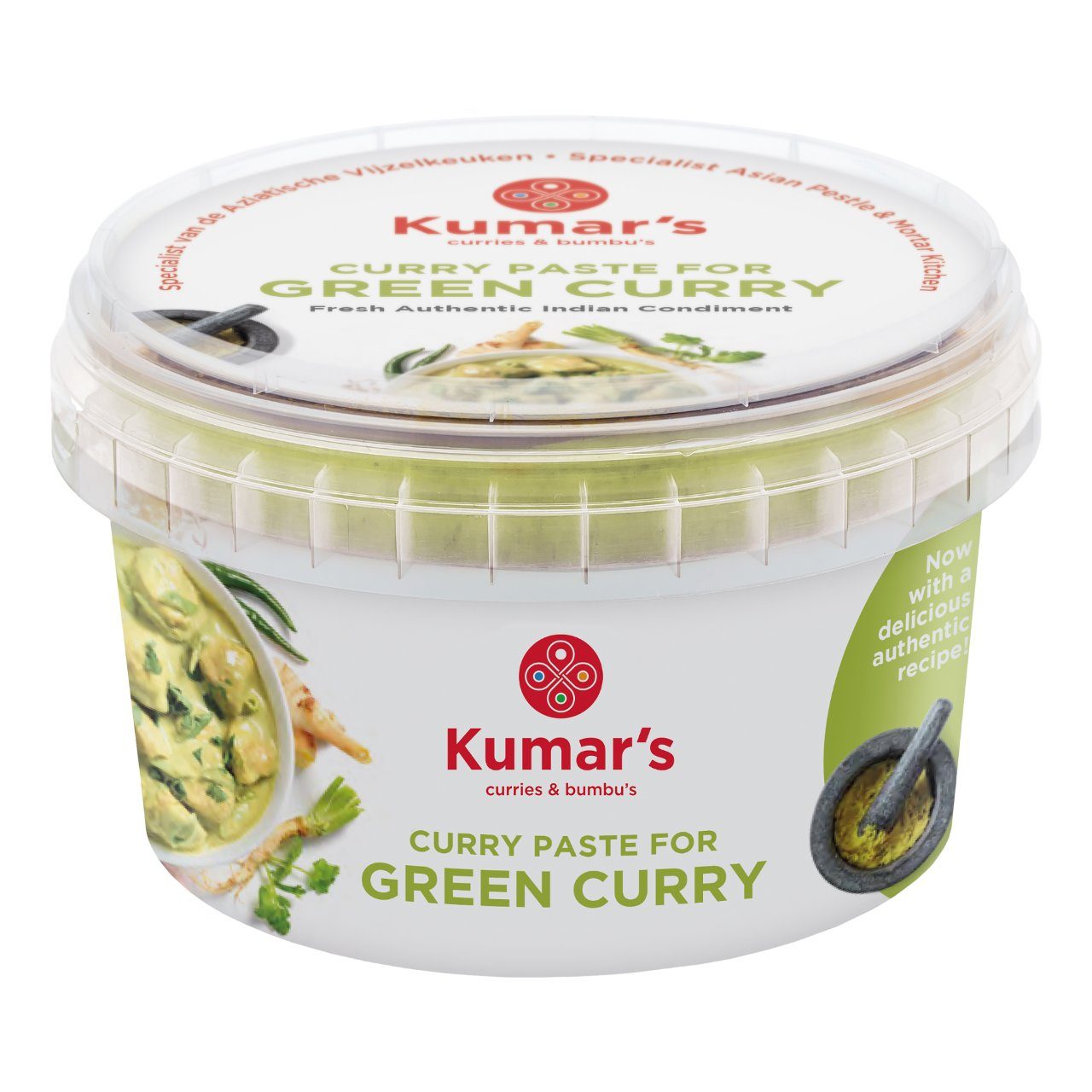 prioriteit Toelating Nacht Kumar's Groene curry pasta Beker 500 gram | dekweker.nl