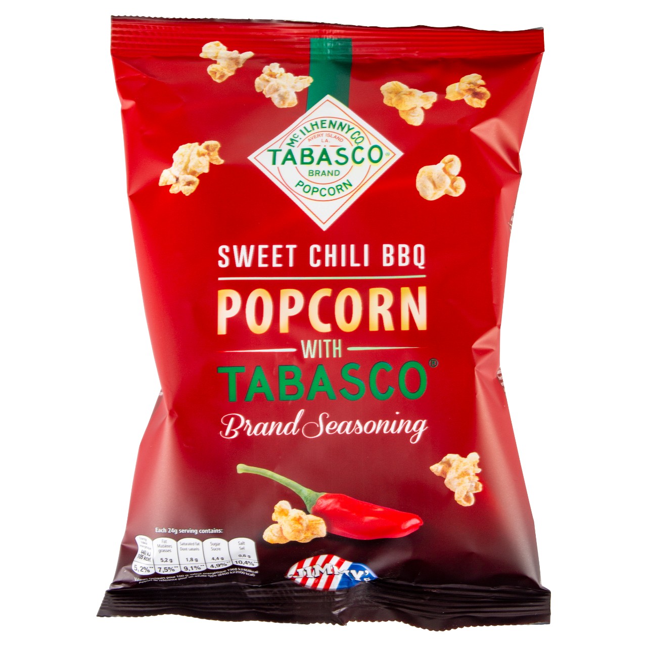 Popcorn sweet chili bbq-tabasco