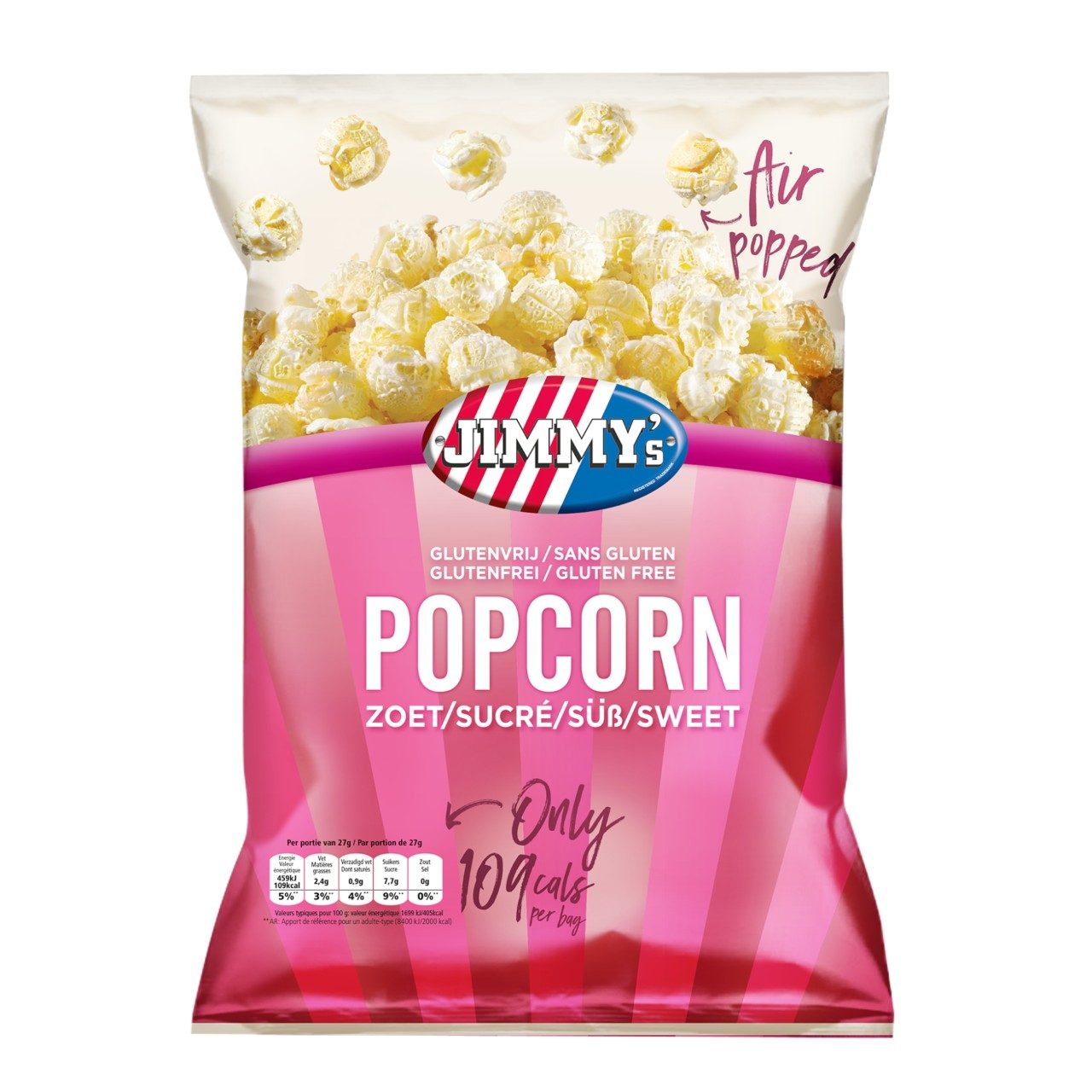 Popcorn zoet minibag