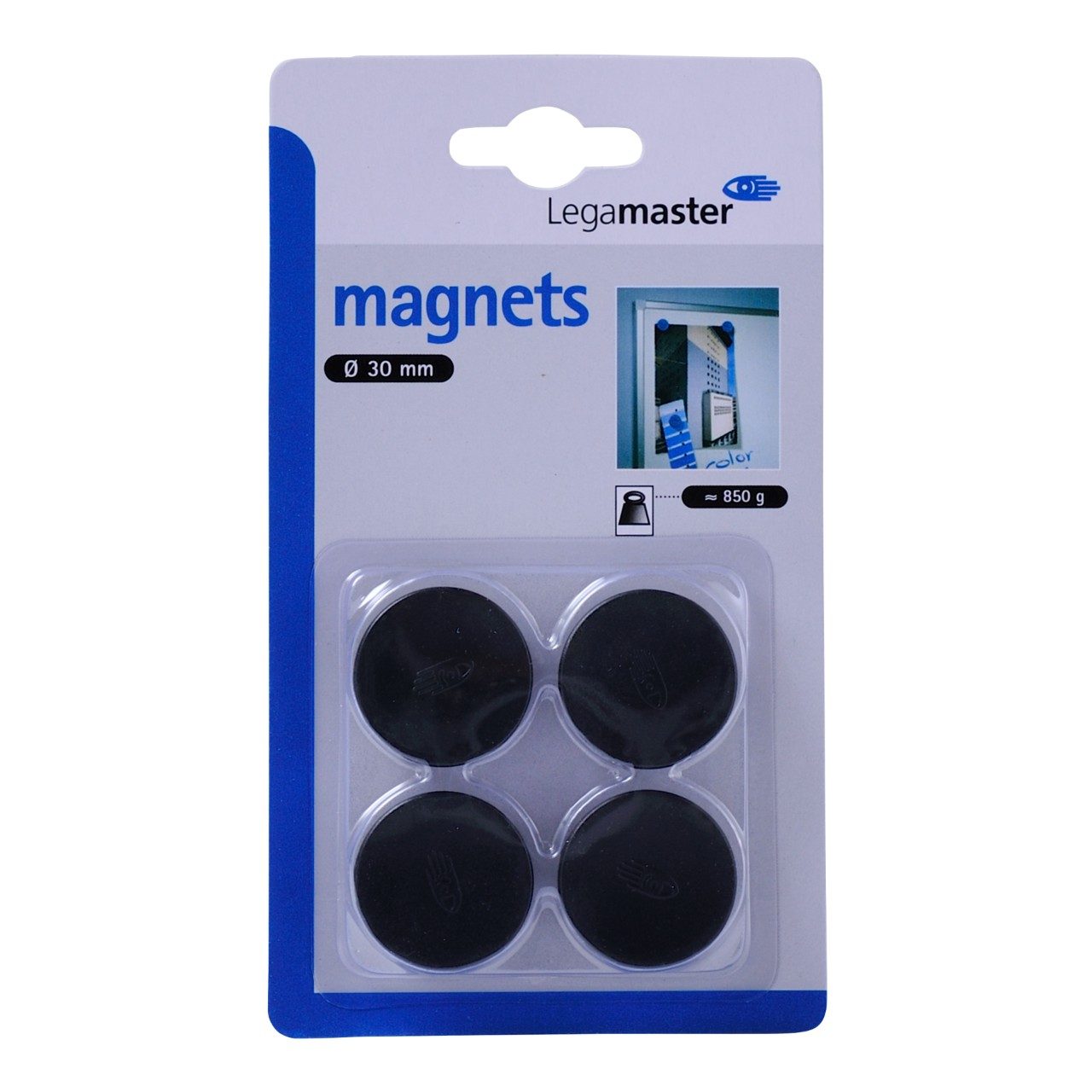 Magneten zwart  30 mm