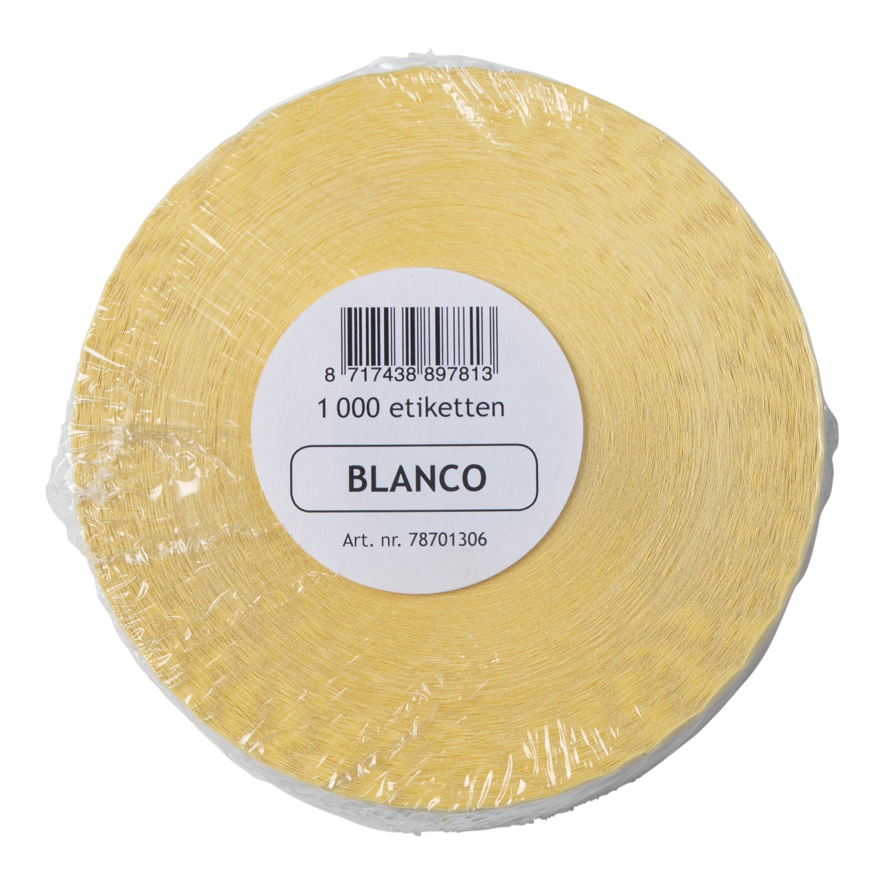 Blanco etiket removable 1000 stuks