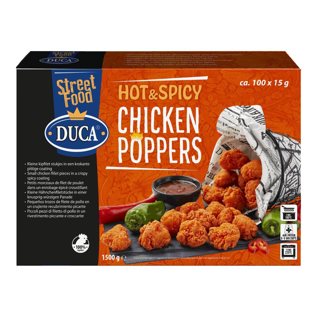 Chicken poppers hot  spicy