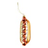 Ornament hotdog goud l5xb6xh14cm