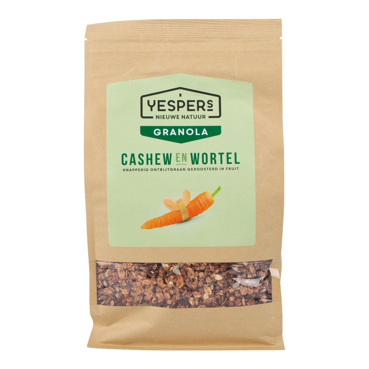Granola cashew wortel