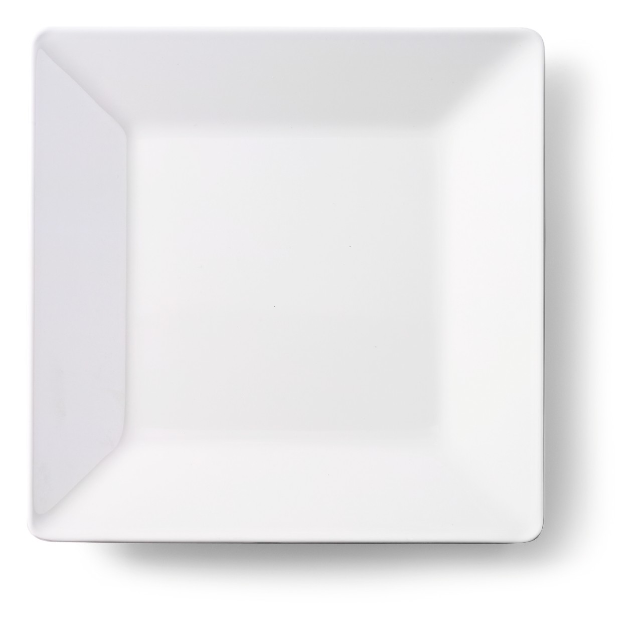 Bord vierkant 26 x 26 cm melamine, wit