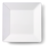 Bord vierkant 26 x 26 cm melamine, wit