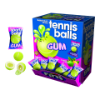 Bubble gum tennis balls